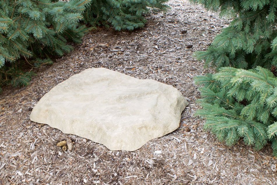 TrueRock Flat Covers, Small, Greystone, 30"L x 23"W x 3"H N8