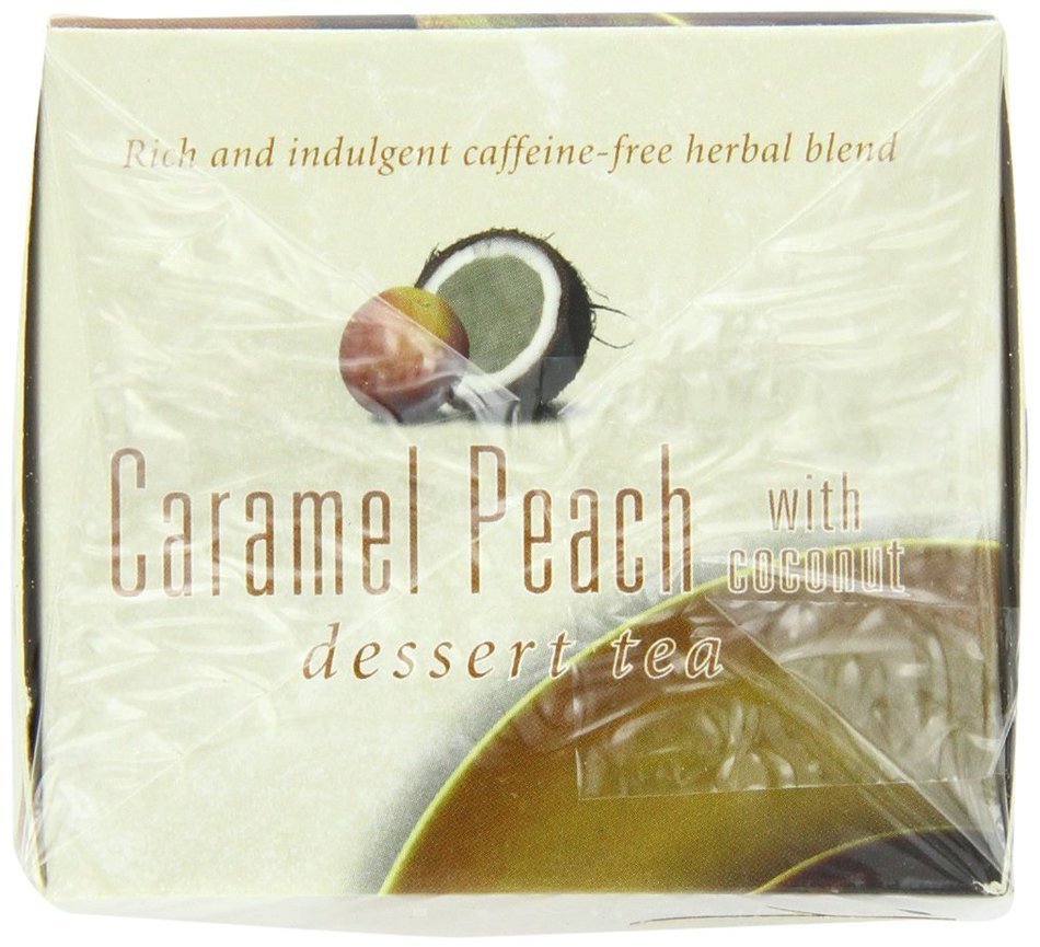 Davidson's Tea Caramel Peach with Coconut, 25 Count Tea Bag N7