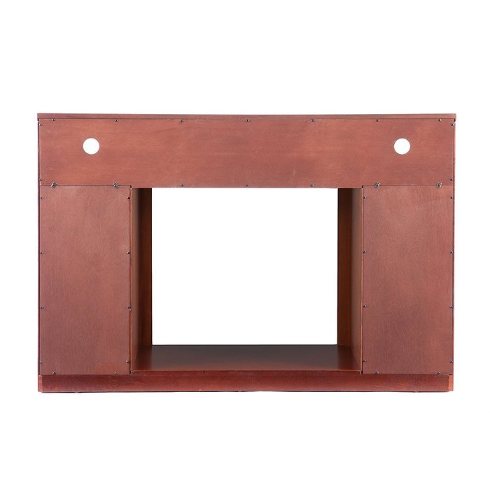 SEI Narita Media Console with Electric Fireplace, Mahogany N8