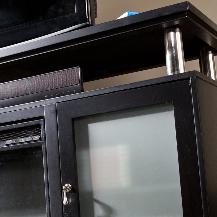 Cabrini Media Fireplace - Black N2