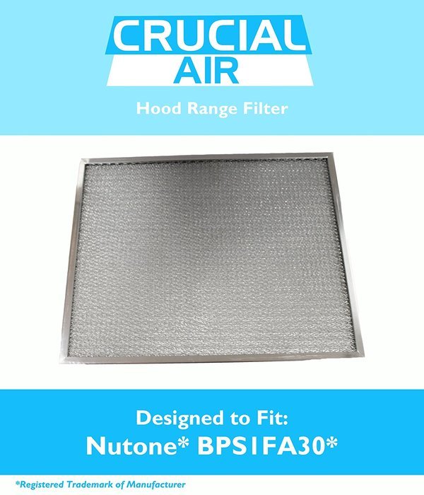 Broan Nutone Hood Range Filter Fits 30-Inch QS1 & WS1, Part # BPS1FA30, Designed & Engineered by Crucial Air