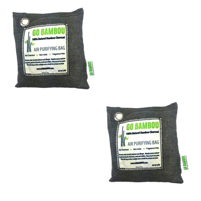 Go Bambou 100% Natural Bamboo Charcoal Air Purifying Bag - 200g (2)