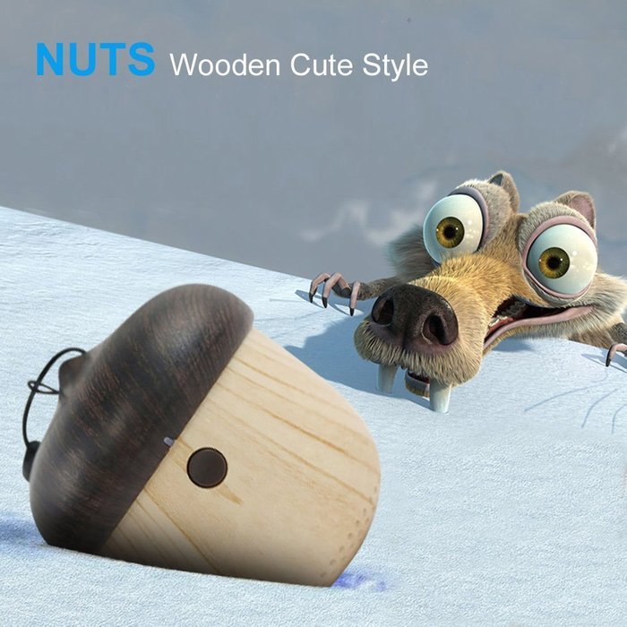 Nuts Outdoor Speakers,MindKoo Cute Portable Wireless Bluetooth Mini Outdoor Subwoofer Hands-Free with Mic Nuts...