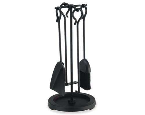Compact Wood Stove Tool Set in Matte Black Finish