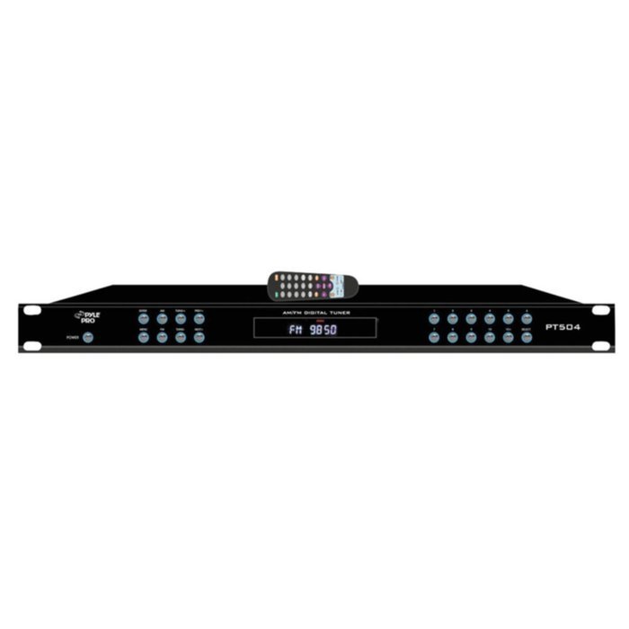Pyle PT504 Digital Stereo Tuner Rack Mountable 60 Preset AM/FM W/Remote Control Consumer Electronics