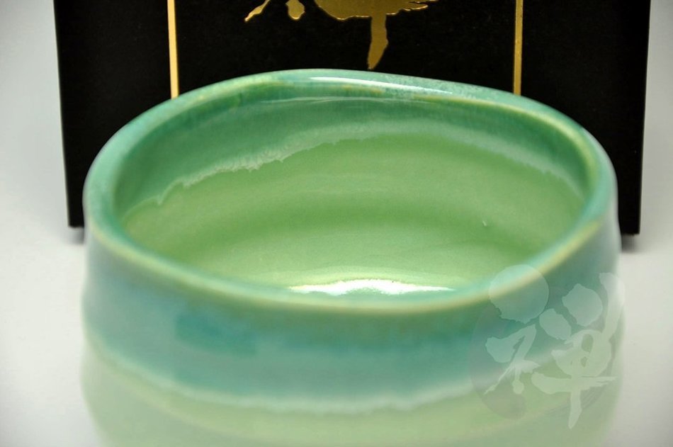 Japanese Mino Yaki ware Matcha Bowl Green Tea 11.5 / 11.5 / 8.5cm (4.5 / 4.5 / 3.3inch)[7333] N2