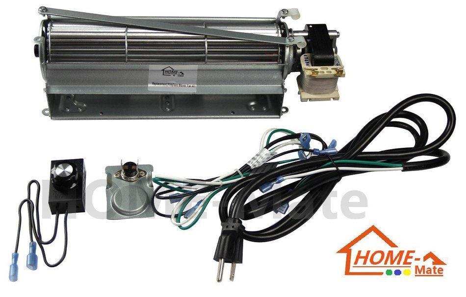 Hongso GFK4 Replacement Fireplace Blower Fan KIT for Heatilator, Majestic, Vermont Castings, Monessen, CFM, Northern... N3