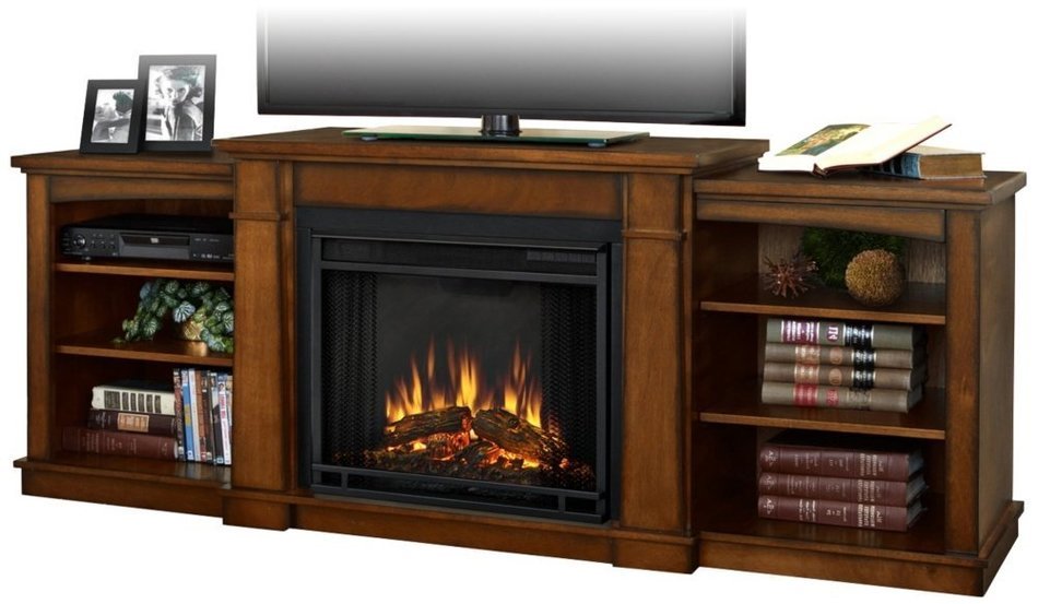 Real Flame Hawthorne Electric Fireplace - Burnished Oak