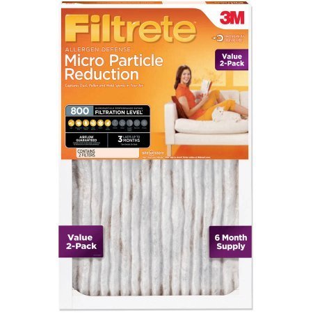 3M Filtrete Micro Particle Reduction Air and Furnace Filter, Available in Multiple Sizes, 2-Pack
