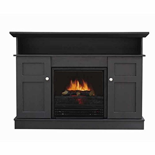 Monte Carlo Electric Fireplace TV Stand -Black