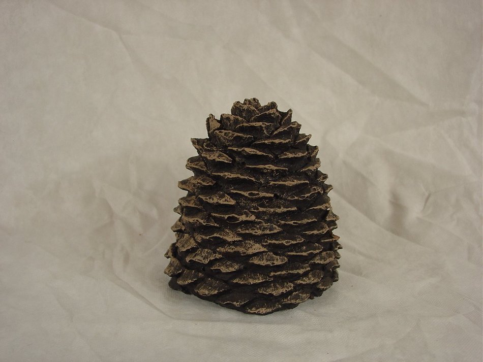 Chimney 48984 Hargrove Large Straight Ceramic Pine Cone For Gas Logs 5.5 Inchh N2