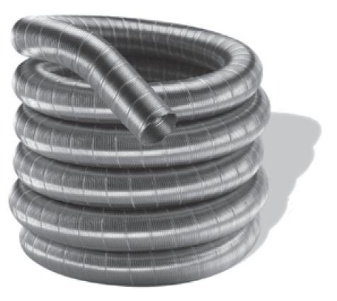 Dura-Vent 3DFA-25 3 x 25 DuraFlex Length in Aluminum