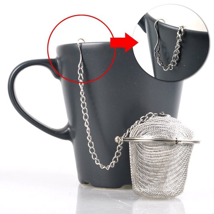 UCEC Stainless Steel Mesh Tea Bag Strainer filter Infuser for Loose Leaf Grain Tea Cups, Mugs, and Teapots (5cm...
