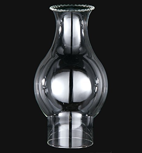 B&P Lamp 3&rdquo; X 4 3/4&rdquo; X 8 1/2&rdquo; Chimney, Cl. Bead Top