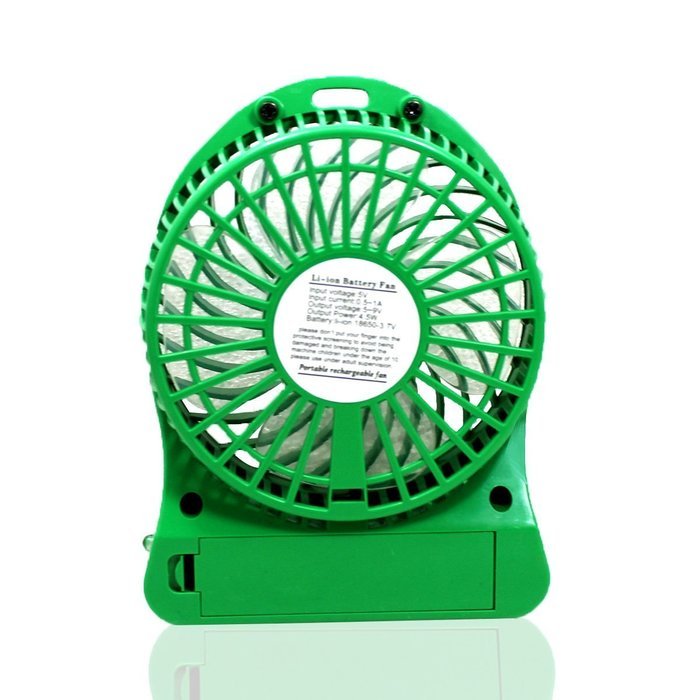 Fonxian Mini Portable Fan Rechargeable Battery Powered Small Table Fan with 3-level Speed (Orange) N11