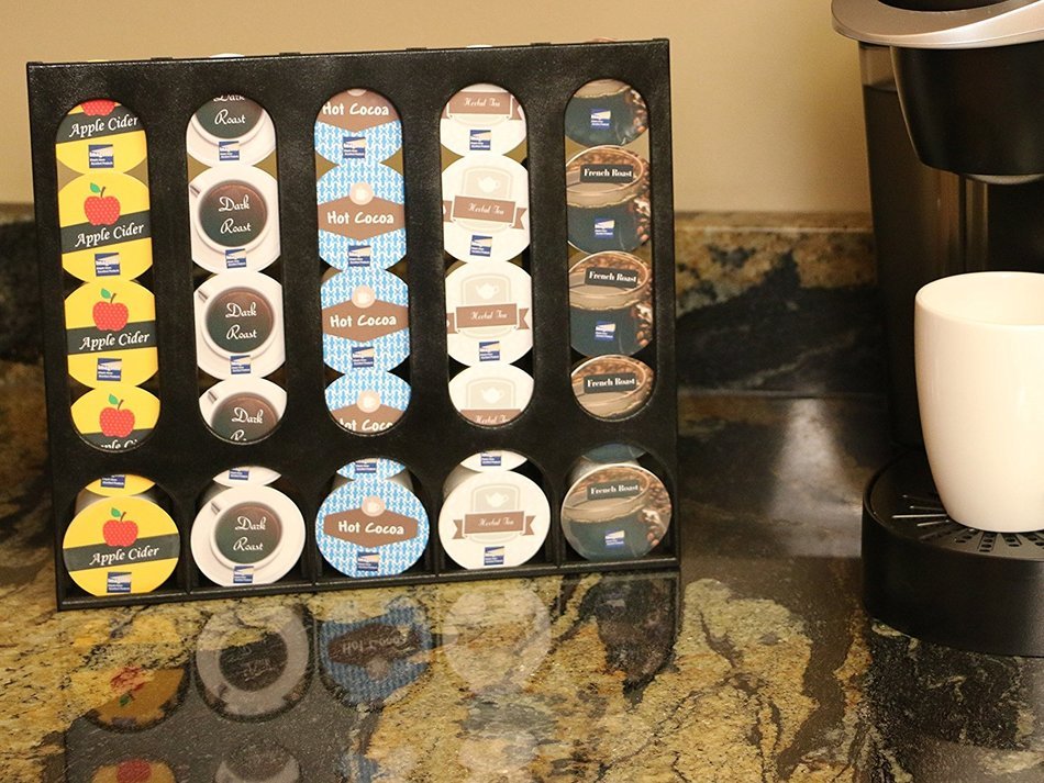 The Cupboard Caddy, Compatible with Keurig K-cup Size Pods, Premium Storage Dispenser, Holder & Stand N2