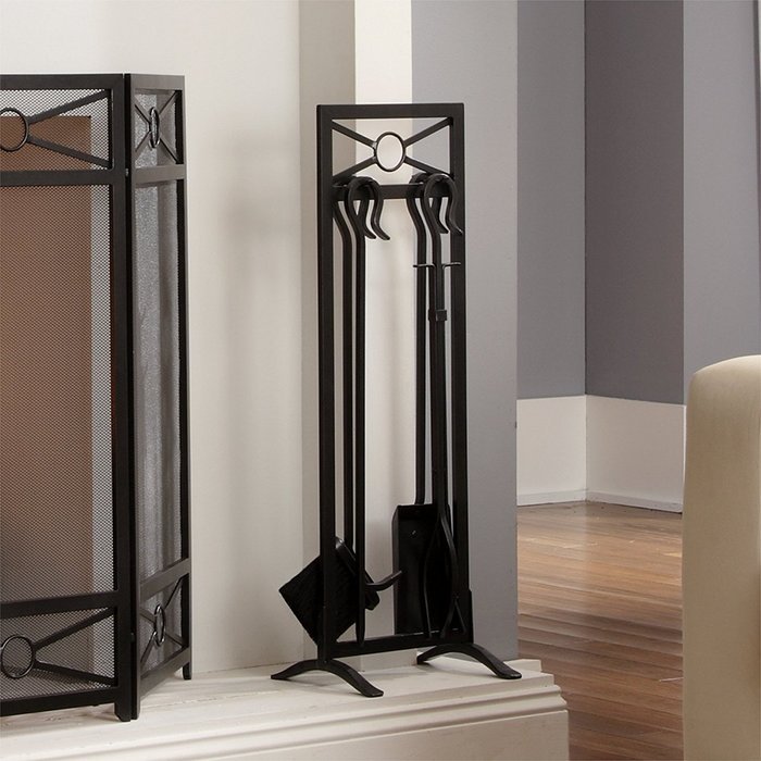 Pleasant Hearth FA146TL Sheffield 5 Piece Fireplace Tool Set N3