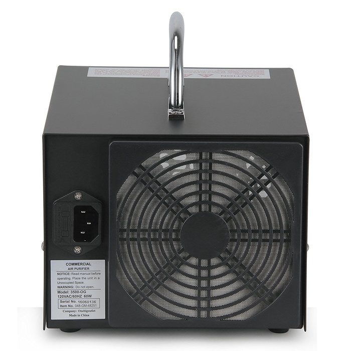 Della Commercial Style Air Ozone Generator 3,500mg Purifier Industrial O3 Deodorizer Sterilizer, Black N4