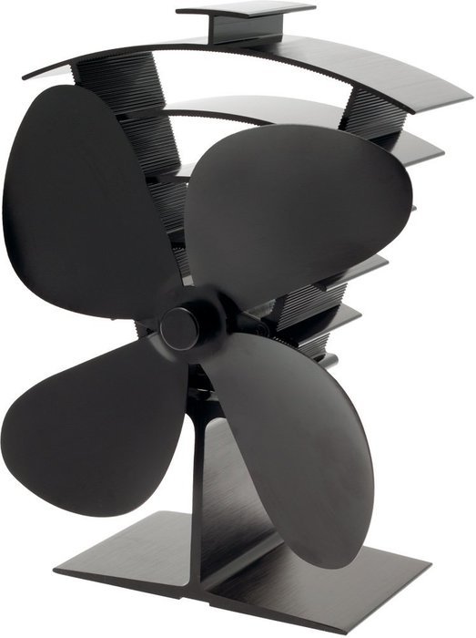 Valiant FIR362 Ventum 2 Heat Powered Stove Fan, Satin Black N10