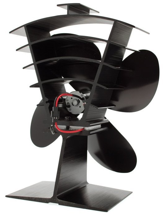 Valiant FIR362 Ventum 2 Heat Powered Stove Fan, Satin Black N11