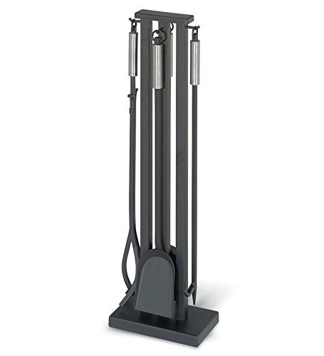 Contemporary Fireplace Tool Set, in Steel