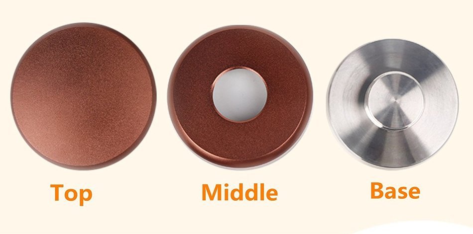 SMKF Three 3 Leaf Clover Base Palm Tampers Coffee Leveler Macaroon Tamper Proof for Espresso Coffee Grounds -...