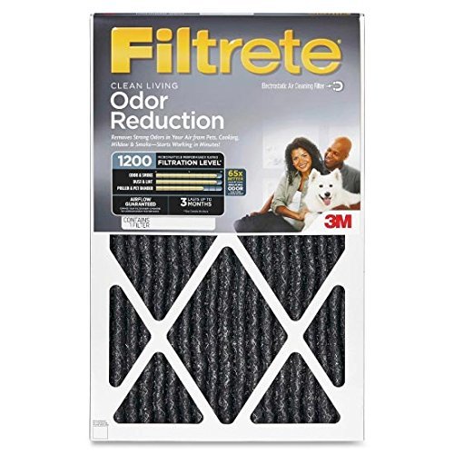 14x30x1, Filtrete Odor Reduction Filter Air Filter, MERV 3, by 3m N2