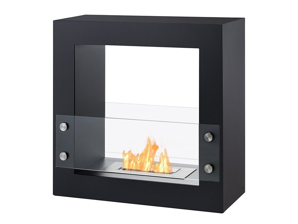 Ignis Tectum Mini White Freestanding Ventless Ethanol Fireplace N11