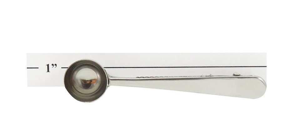 Coffee Measuring Spoon Bag Clip 6 1/2" x 1 1/4" Stainless Steel