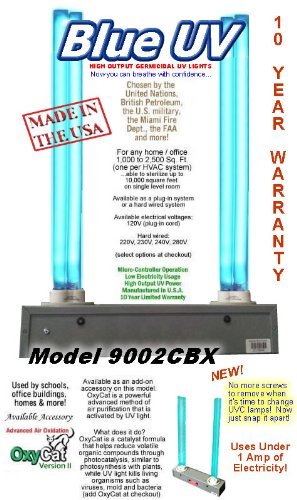 Calutech Blue Whole House UV Air Purifier, Sterlizier, Cleaner N2