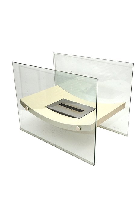 Chic Fireplaces Santa Fe Modern Design Curved Modern Bio-ethanol Fireplace, Larger Size and Higher Quality Tempered...