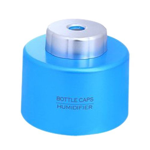 Sonline Mini Portable Bottle Cap Air Humidifier with USB Cable for Office Home, Blue Color N4