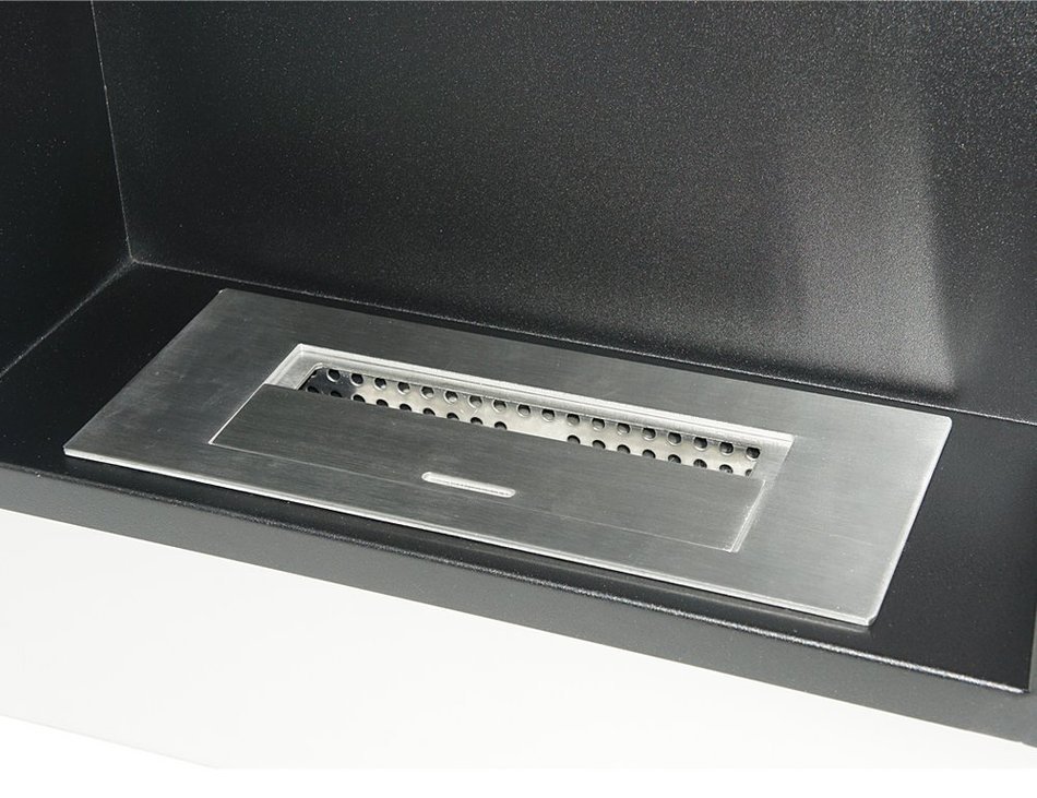 Utopia Alley Wall Mounted Ethanol Fireplace, Stainless Steel N2