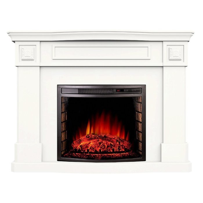 Argo Furniture Alessa Electric Fireplace, White N13