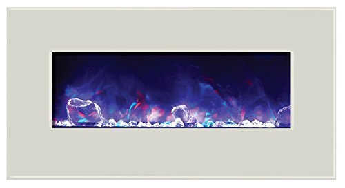 Amantii WM-BI-48-5823-WHTGLS Electric Fireplace N21