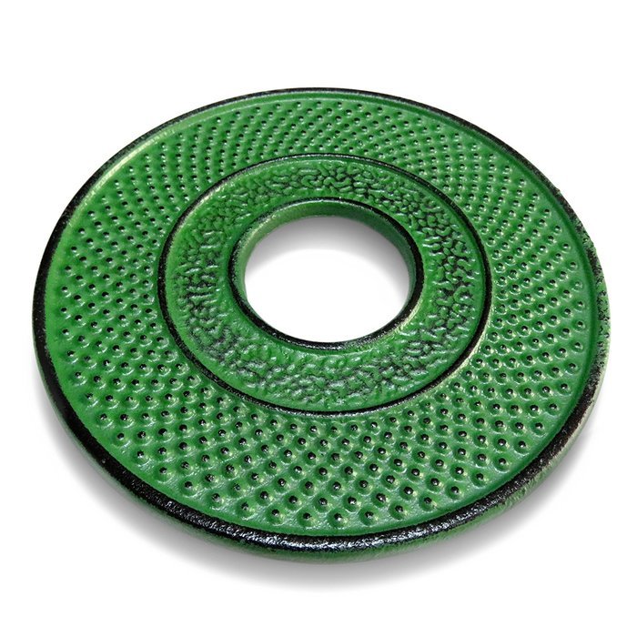 Huswell Cast Iron Trivet, Green, 5.5"/14 cm