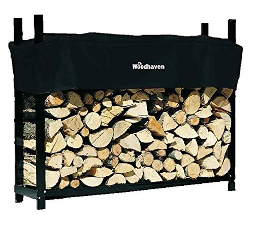 The Woodhaven 5 Foot Firewood Log Rack with Cover
