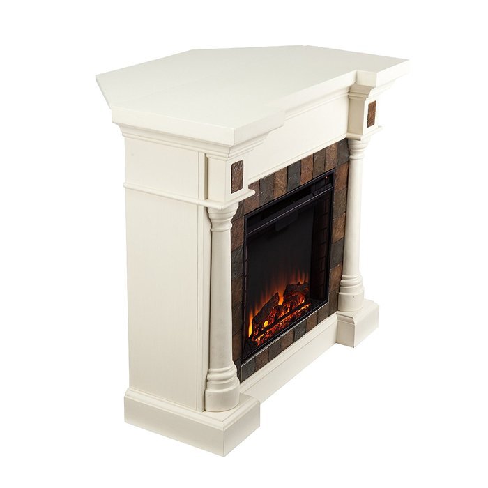 Carrington Faux Slate Convertible Electric Fireplace - Ivor N7