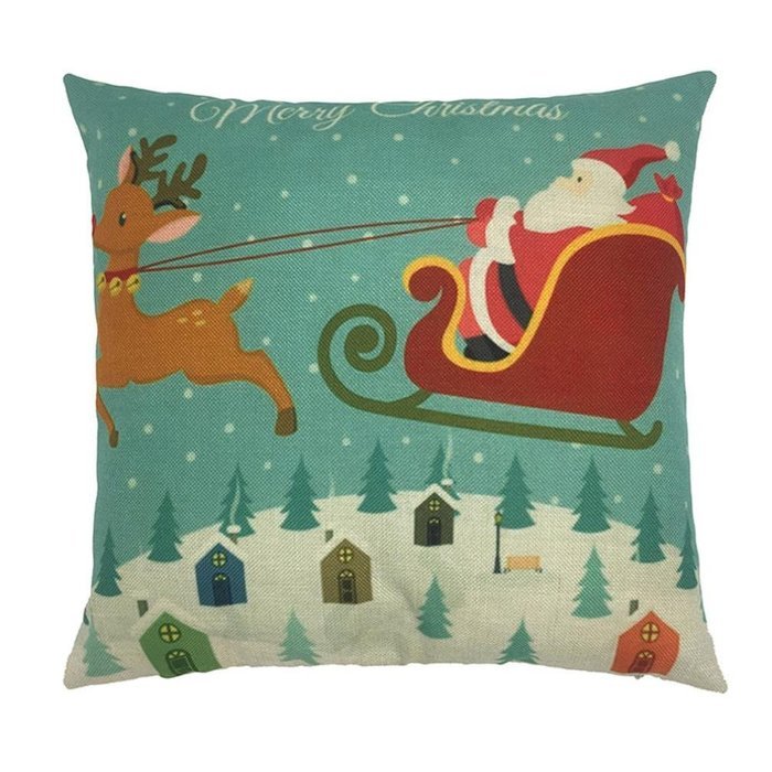 Christmas Pillow Case,Beautyvan Xmas Christmas Sofa Bed Home Decoration Festival Pillow Case Cushion Cover (F) N3