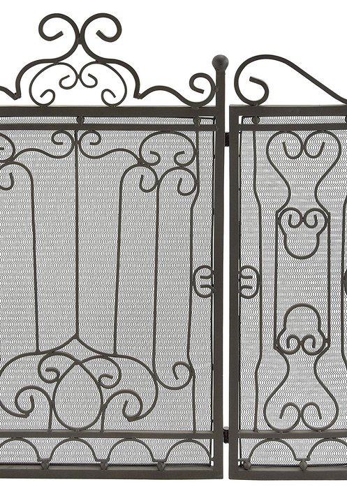 Deco 79 90569 Metal Fire Screen for Complete Safety at Fire Place