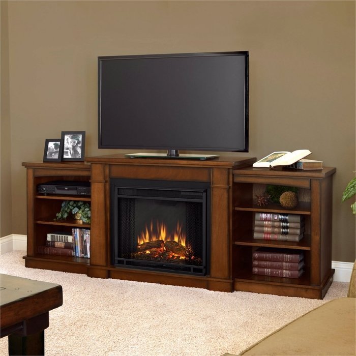 Real Flame Hawthorne Electric Fireplace - Burnished Oak N2