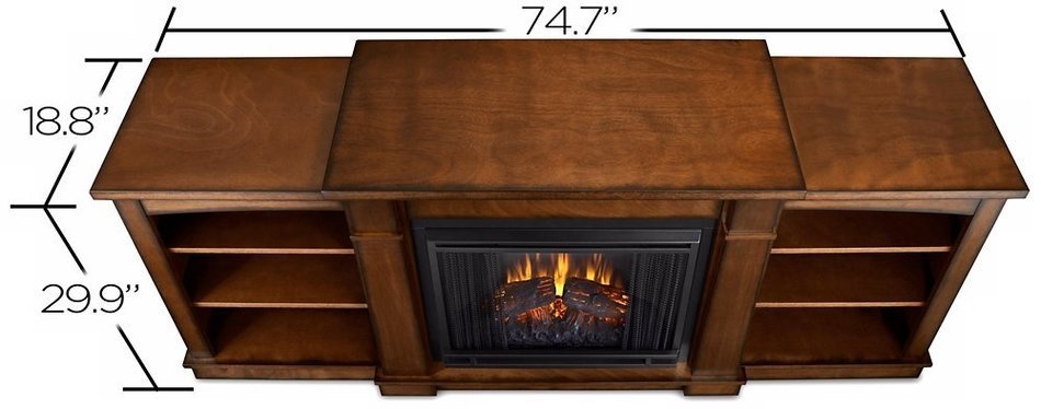 Real Flame Hawthorne Electric Fireplace - Burnished Oak N4