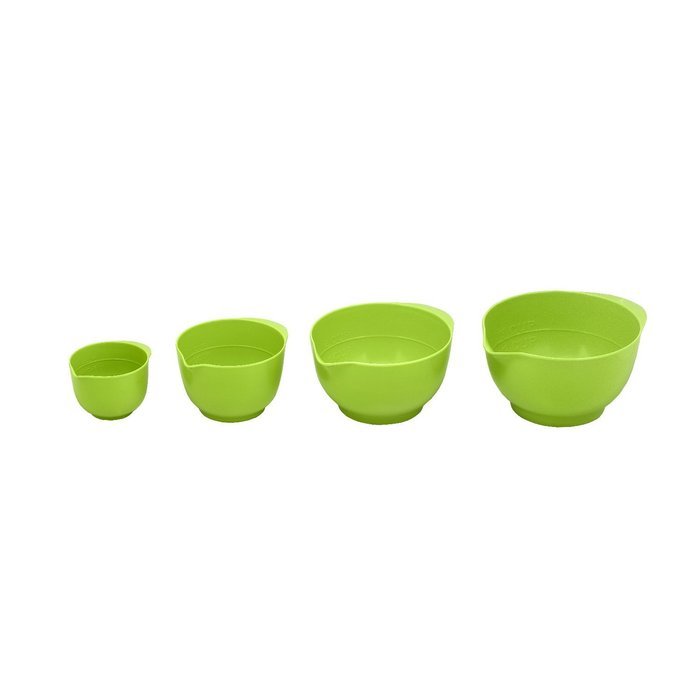Melamine Mini Prep Bowl Set of 4, Green