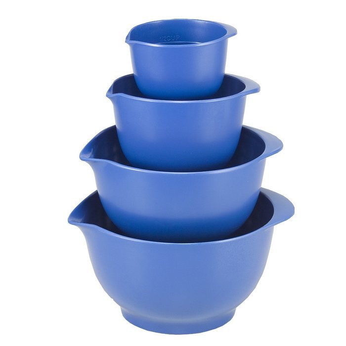 Melamine Mini Prep Bowl Set of 4, Green N2