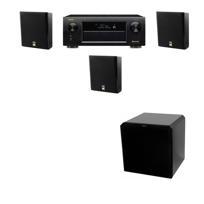 M&K Sound MP150II Wall Mounted Loudspeaker 3.1 HRS12 Denon AVR-X5200W