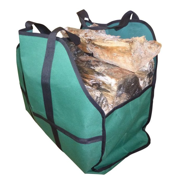 NEW ~ Deluxe Log Bag Carrier ~ This Superior Heavy Duty Outdoor-Indoor Log Holder Carrier for Firewood Is 16 Oz... N6