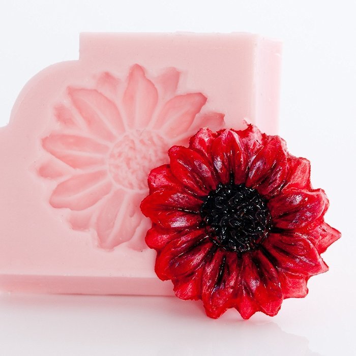 Flower Daisy Silicone Mold Food Safe Fondant, Chocolate, Candy, Resin, Polymer Clay, Jewelry, Craft Mold. Flexible... N3