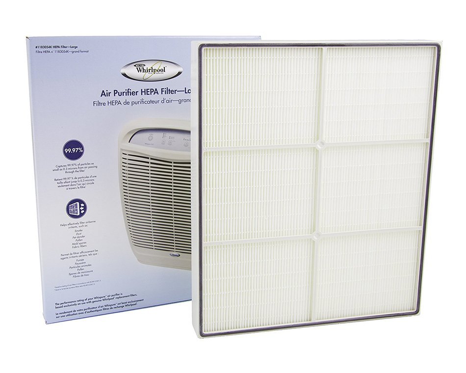 Genuine Whirlpool 1183054K HEPA Replacement Fits Whispure Air Purifier Models AP450 and AP510 N3