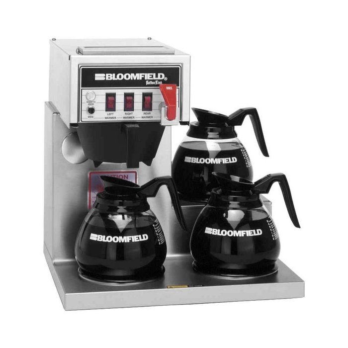 Bloomfield 8572D3F Koffee King Automatic Coffee Brewer, Low Profile, Pour-Over Option, Single, Faucet, 3-Warmer...