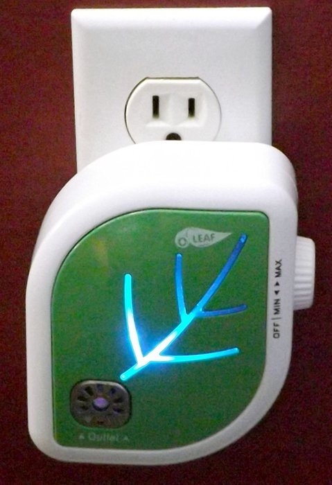 O3 LEAF Plug-In Adjustable Ionic Air Purifier (ORANGE) N11